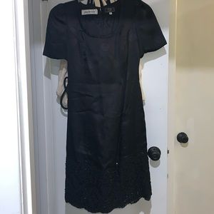 Carolina Herrera Dress, Evening Black dot sequin beaded formal dress